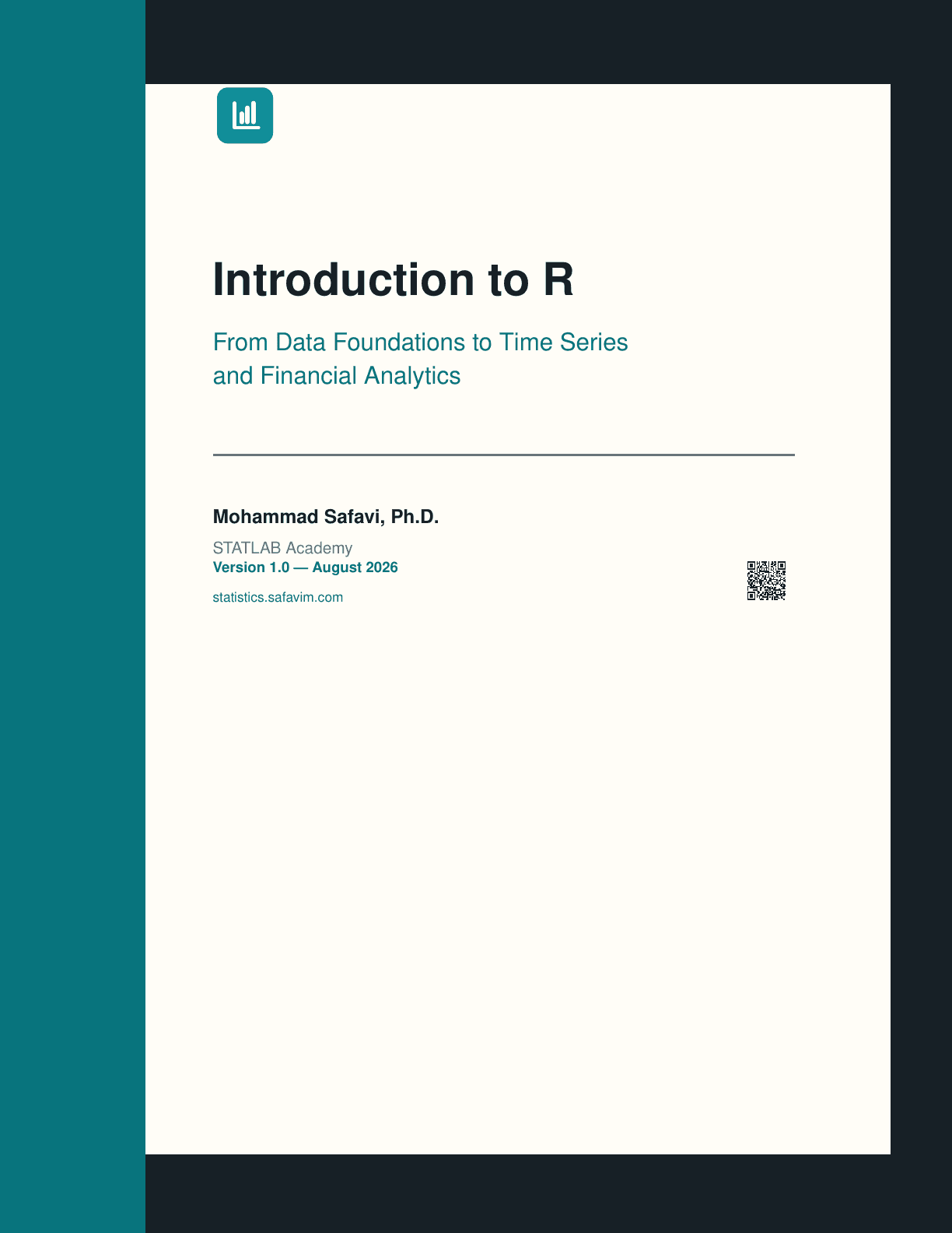 Cover of Introduction to R by Mohammad Safavi
